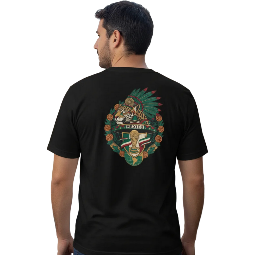 Playera Jaguar México Oversize Negra | Kulicram
