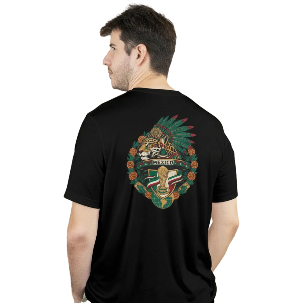 Playera Jaguar México Oversize Negra | Kulicram